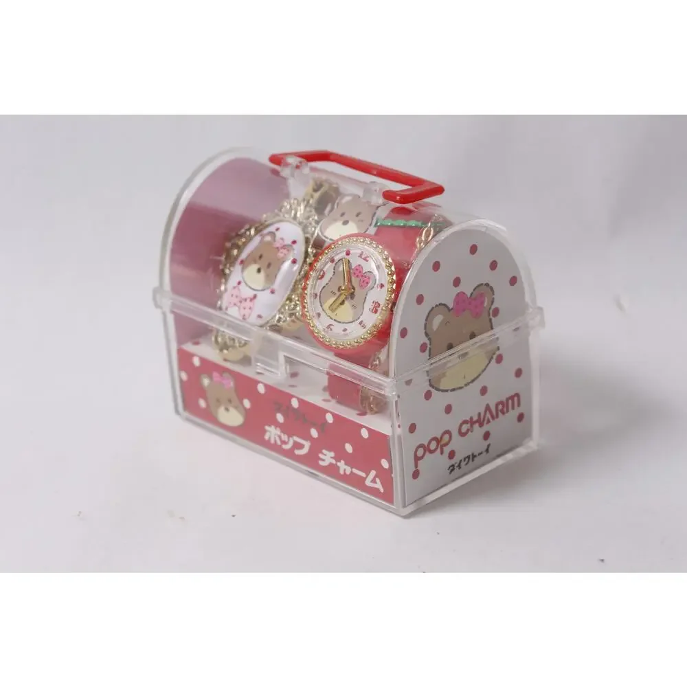 Japan Pop Charm Bear Wristwatch with Pendant and Hairclip ~ 260730-WH 464